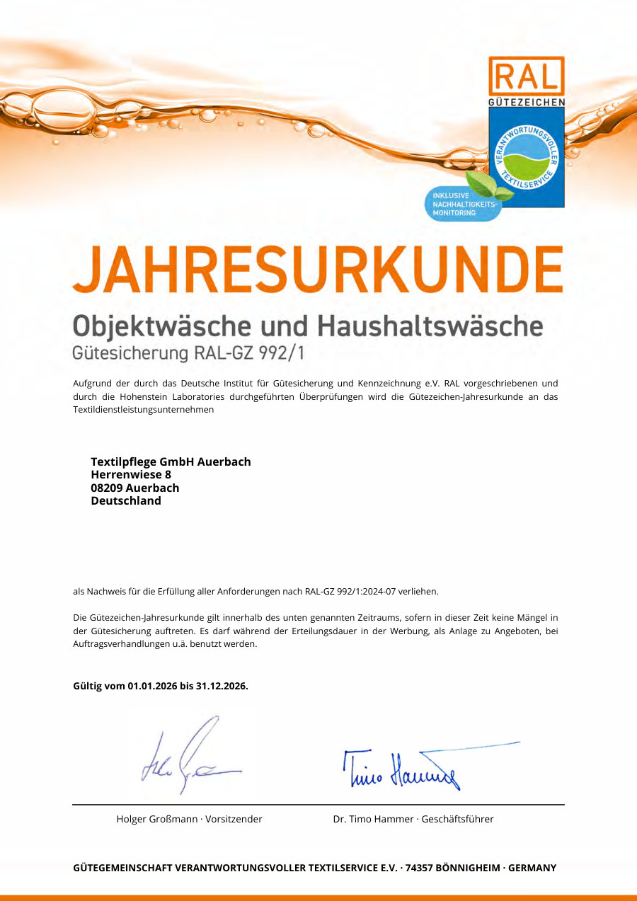 Vorschau Zertifikat RAL-GZ 992-1
